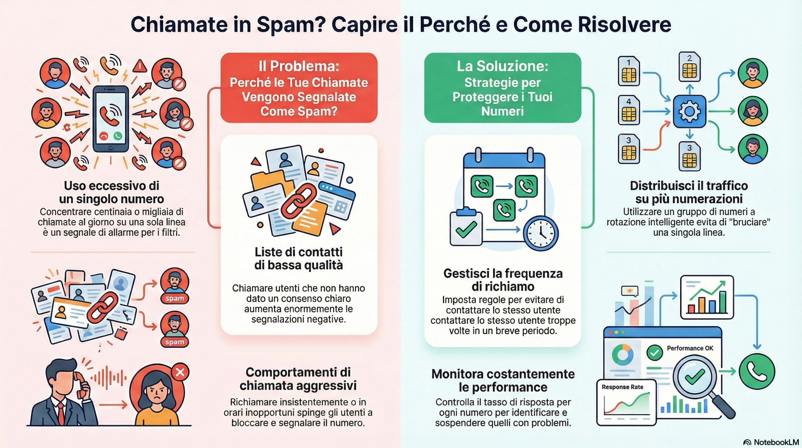 capire e risolvere problema chiamate spam outbound callcenter
